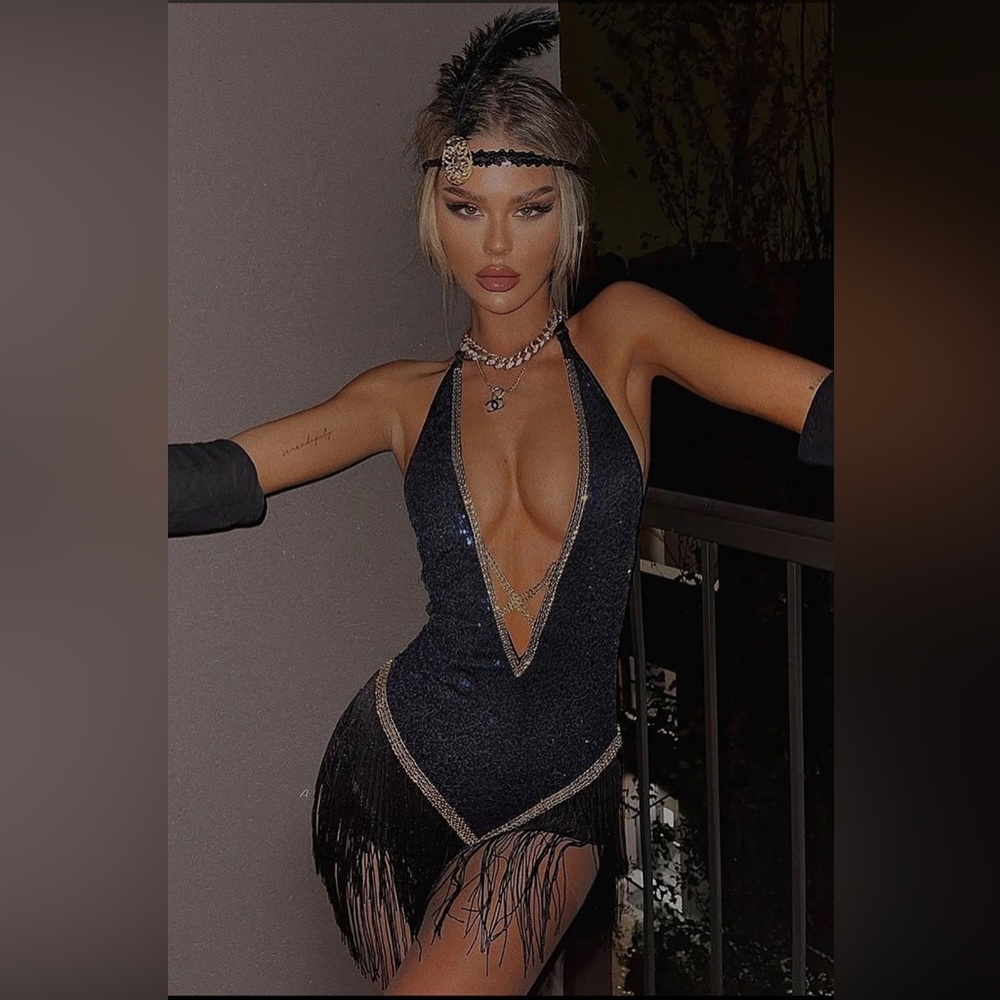 Fashion Nova Sexy Flapper Halloween Costume